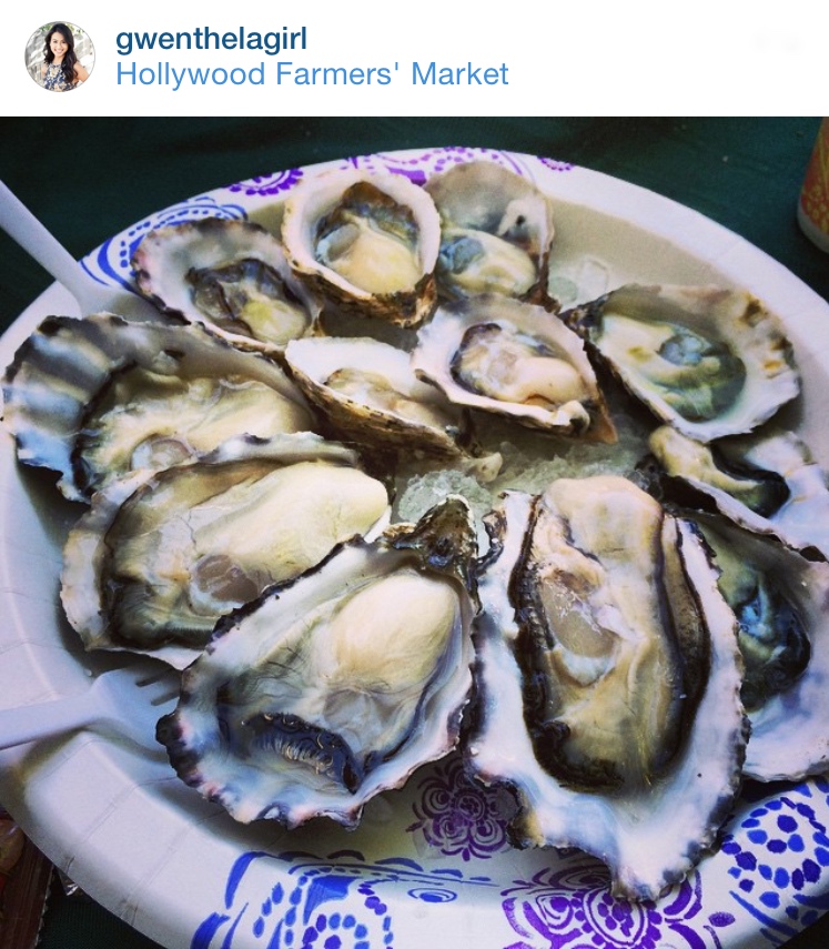LA Oyster Spots: Hollywood Farmer's Market