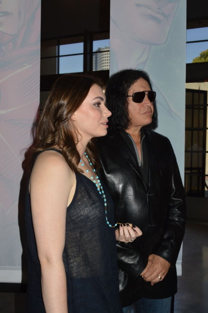 DC Universe: The Exhibit Gene Simmons and Sophie Simmons