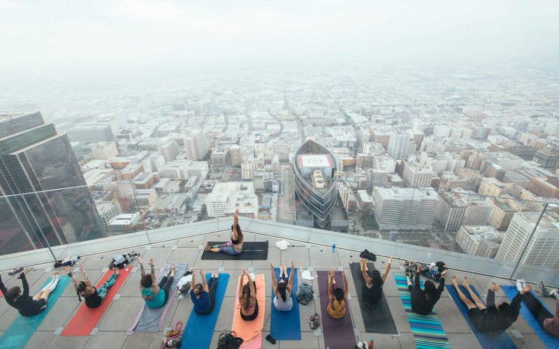 Things to Do in LA this August 2018: Bender Yoga at Skyspace